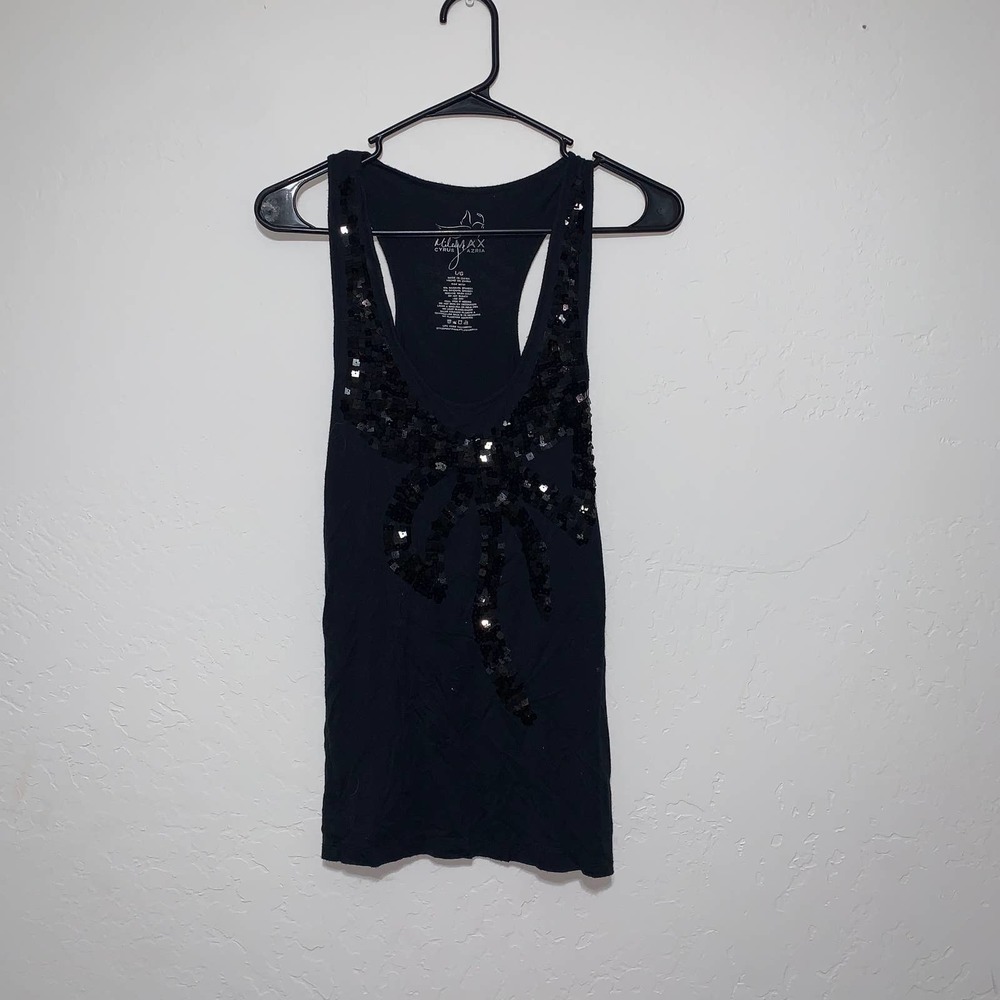 Y2K Max Azaria L vintage black tank top Miley Cyrus